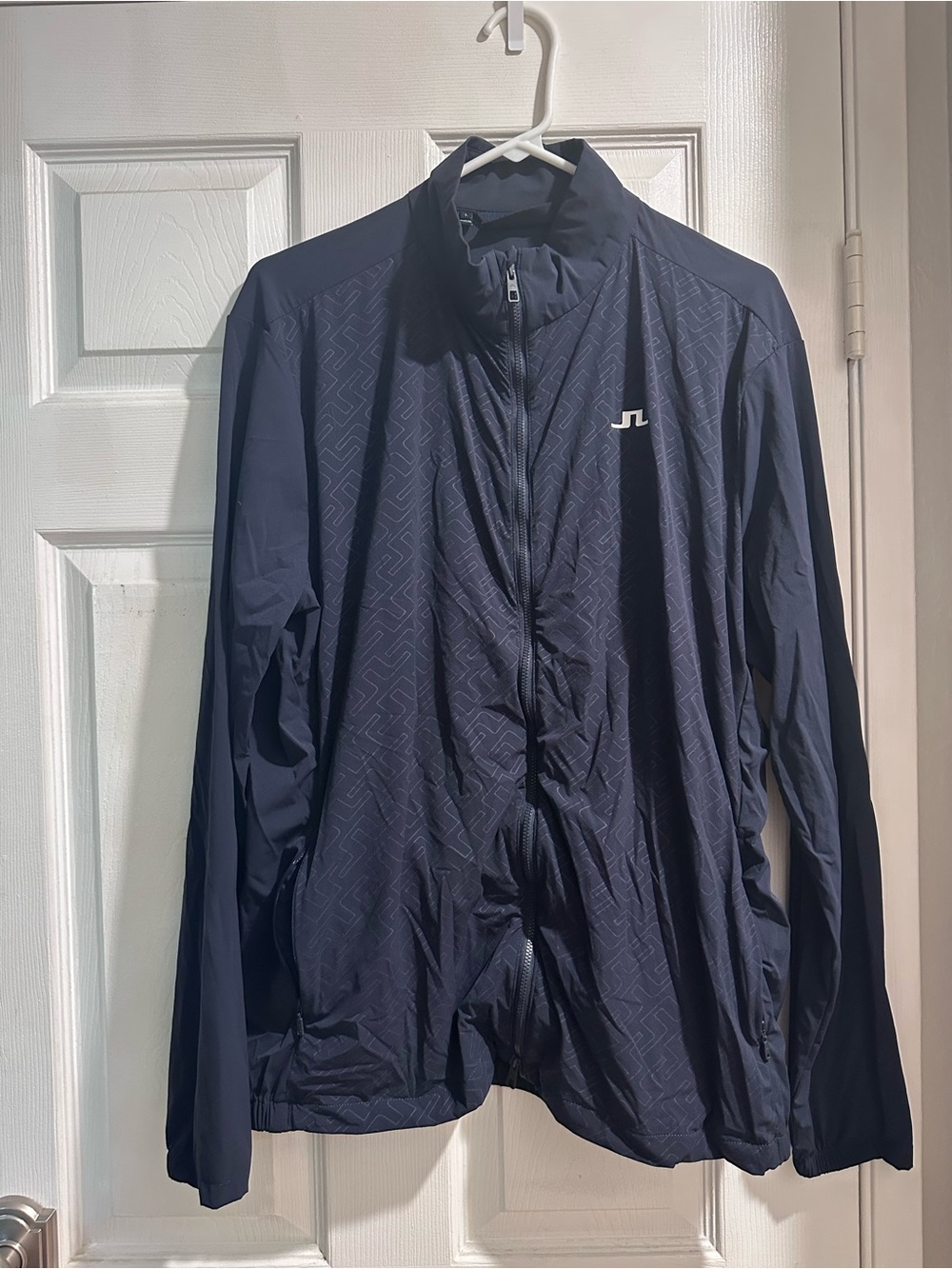 J.Lindeberg Men's Navy Jayy Lightweight Full-Zip Jacket